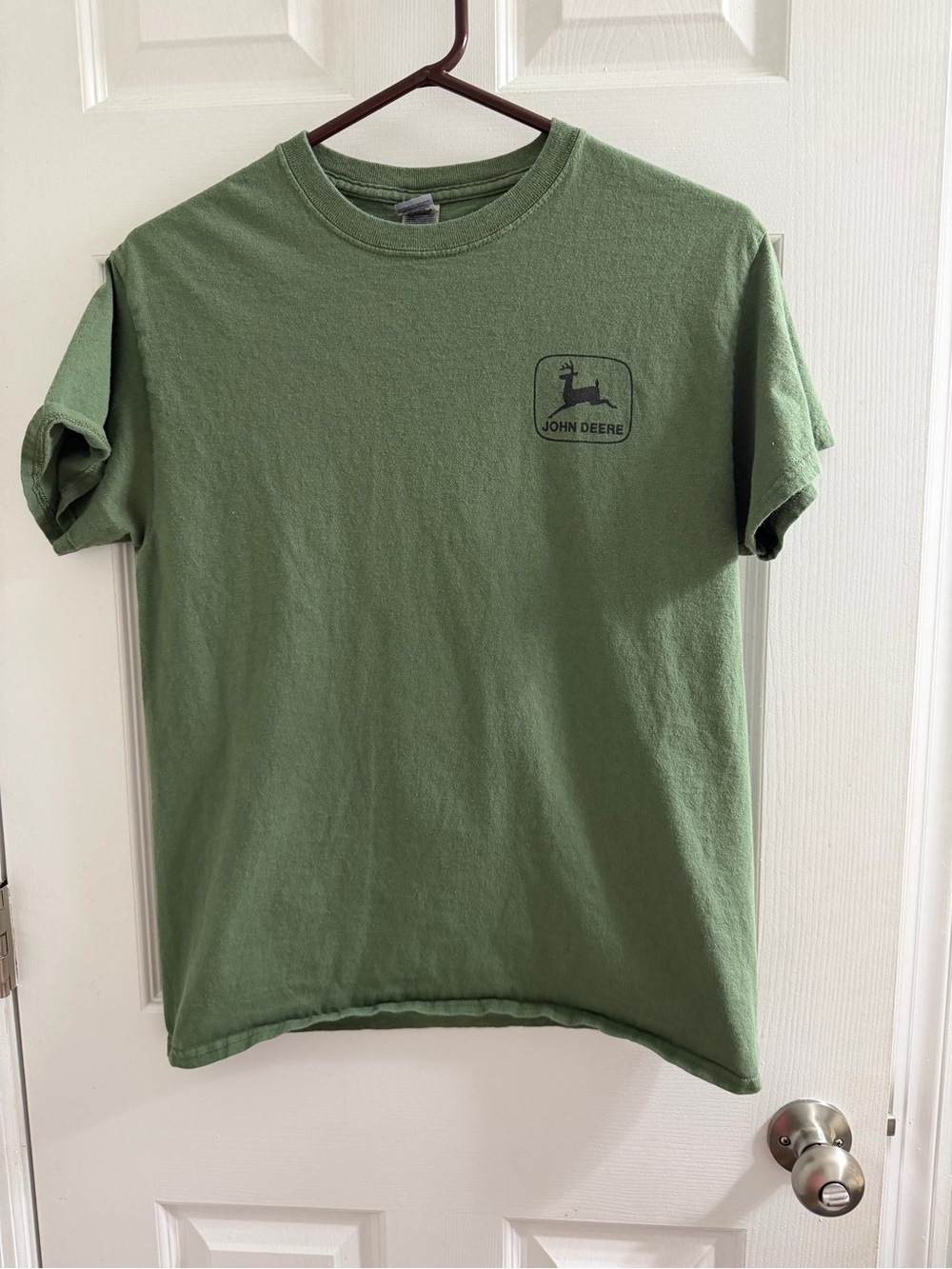 John Deere Quality Farm Equipment Short Sleeve T-Shirt - Medium M Green